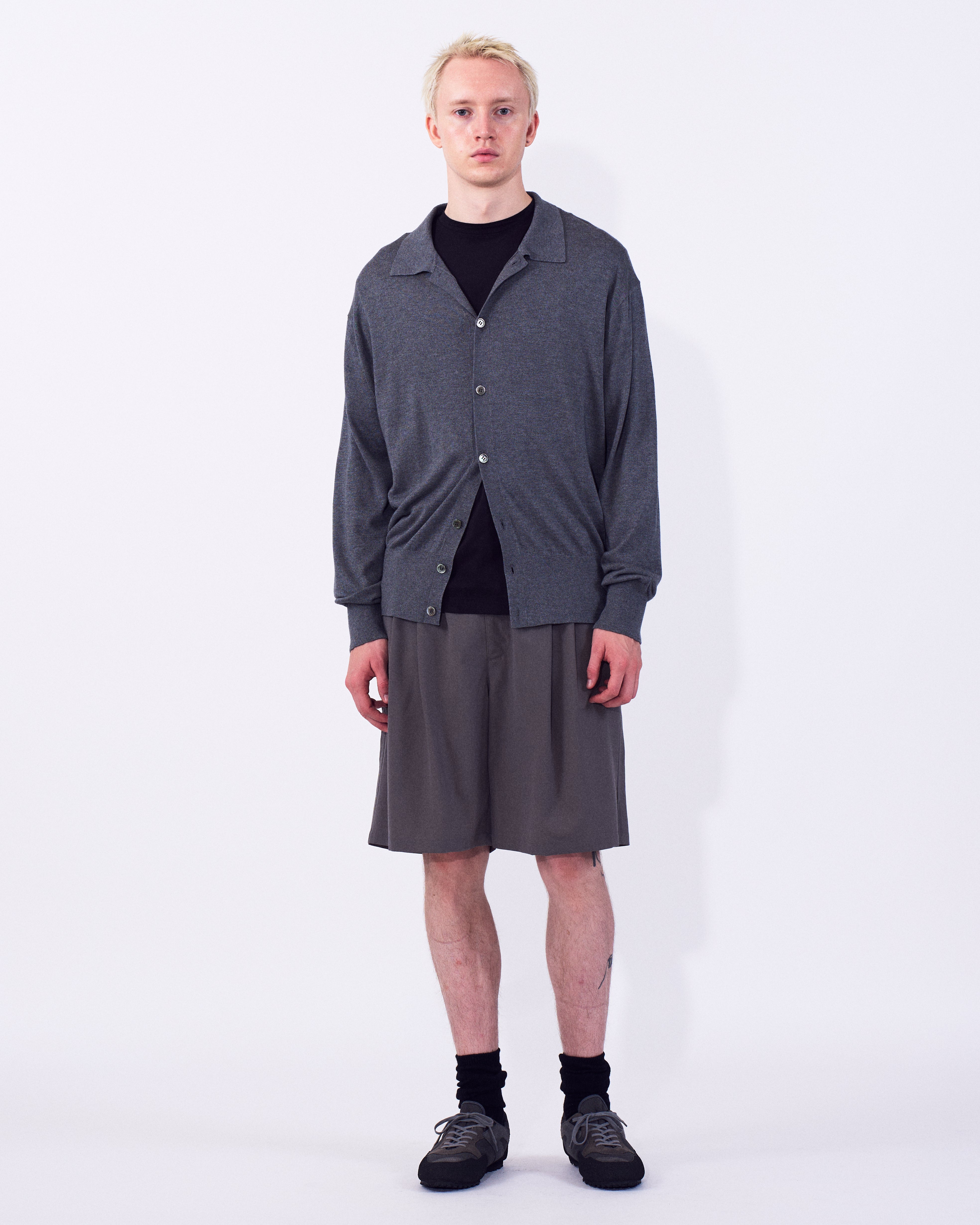 Silk Cashmere Knit Shirt | YOKE Official Website