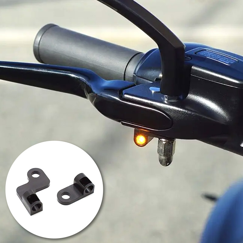 カスタムファクトリーノイズ□ フロントウインカーステー ブラック