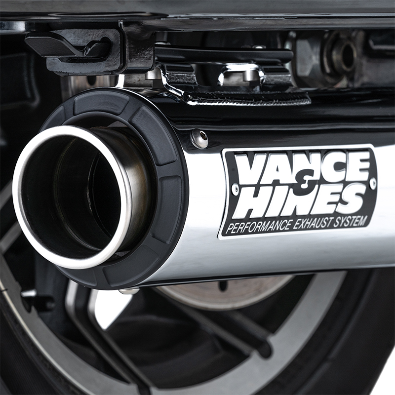 スーパースポーツ スリップオンマフラー クローム Vance&Hines