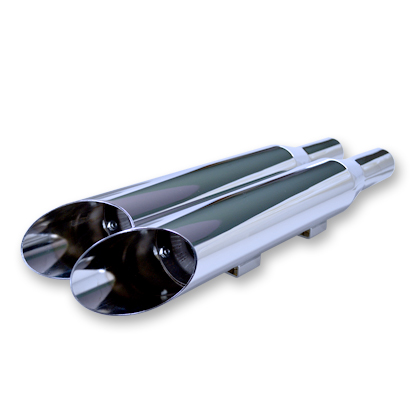 クロームワークス□3インチ スリップオンマフラー HP-PLUS スラッシュ