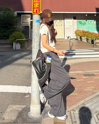 ストライプタックワイドパンツ K1049 – YOLO（ヨロ）｜ファッション通販