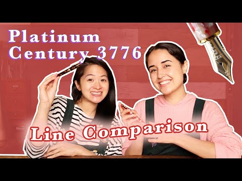 Platinum Century 3776 - Black - Gold Trim – Yoseka Stationery