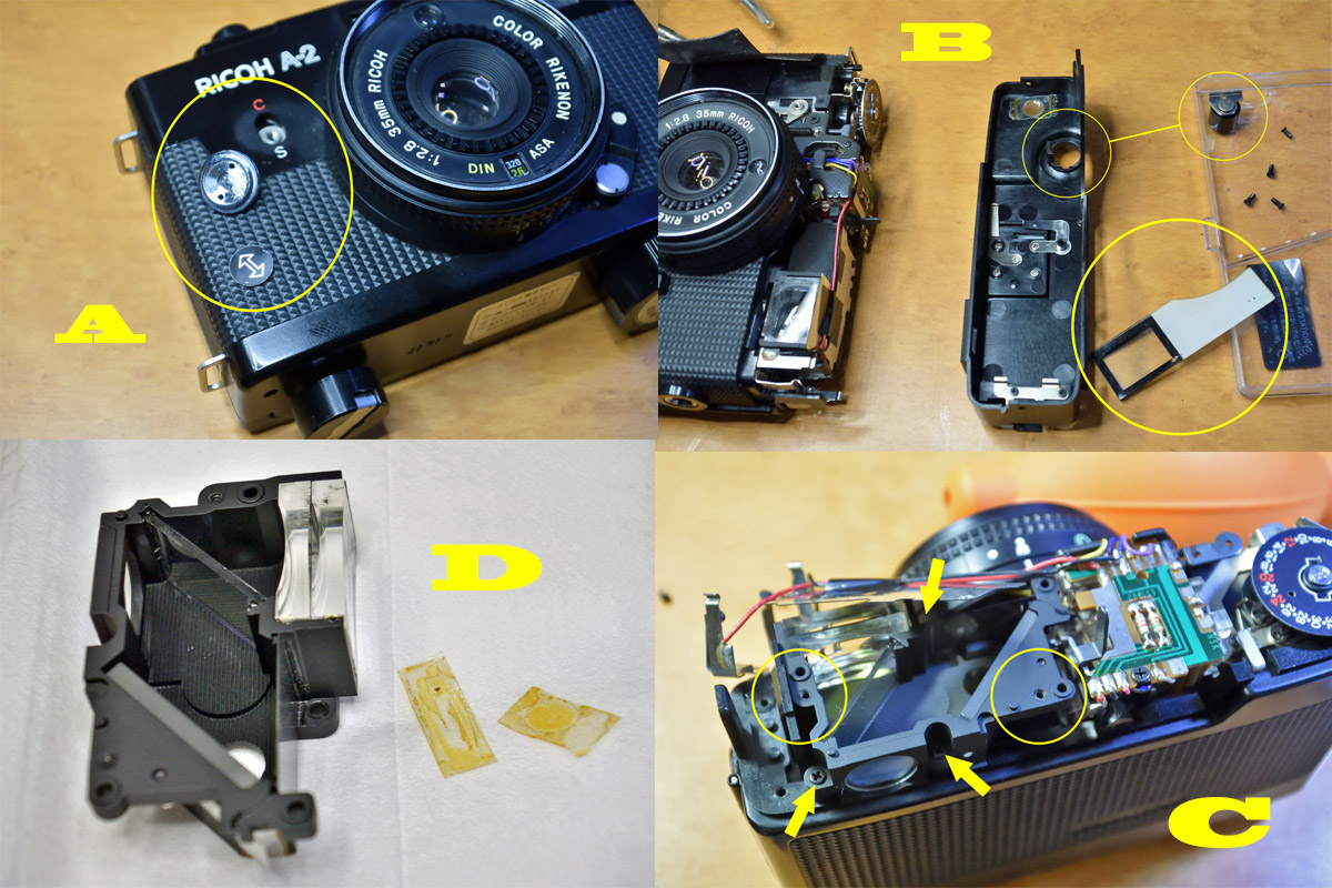 リコー最後のゼンマイカメラ「RICOH A-2」分解・清掃 | ヨッシーハイム