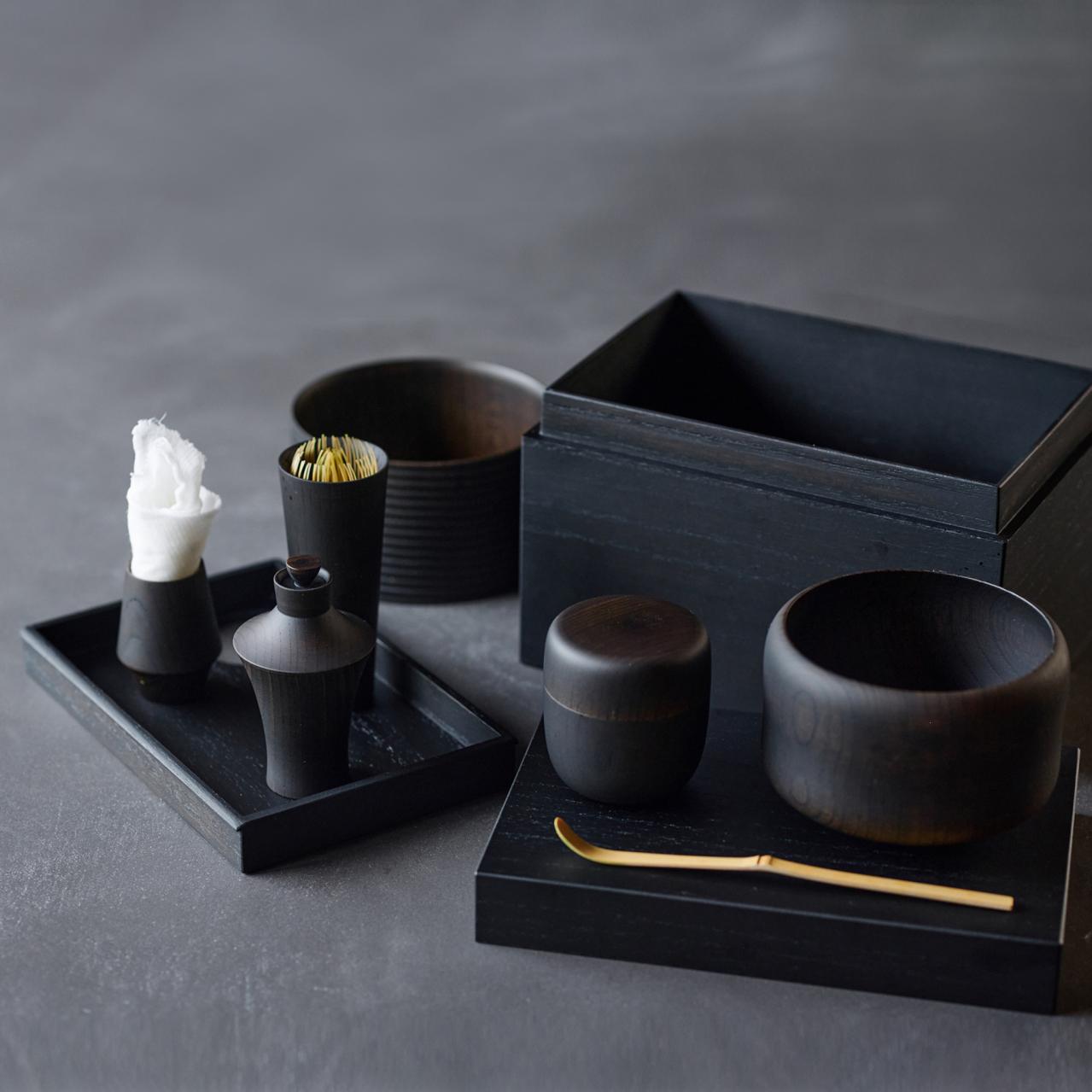 どこでも一服 すべて漆器の利休茶箱セット―chabako― | ゆうゆうtime