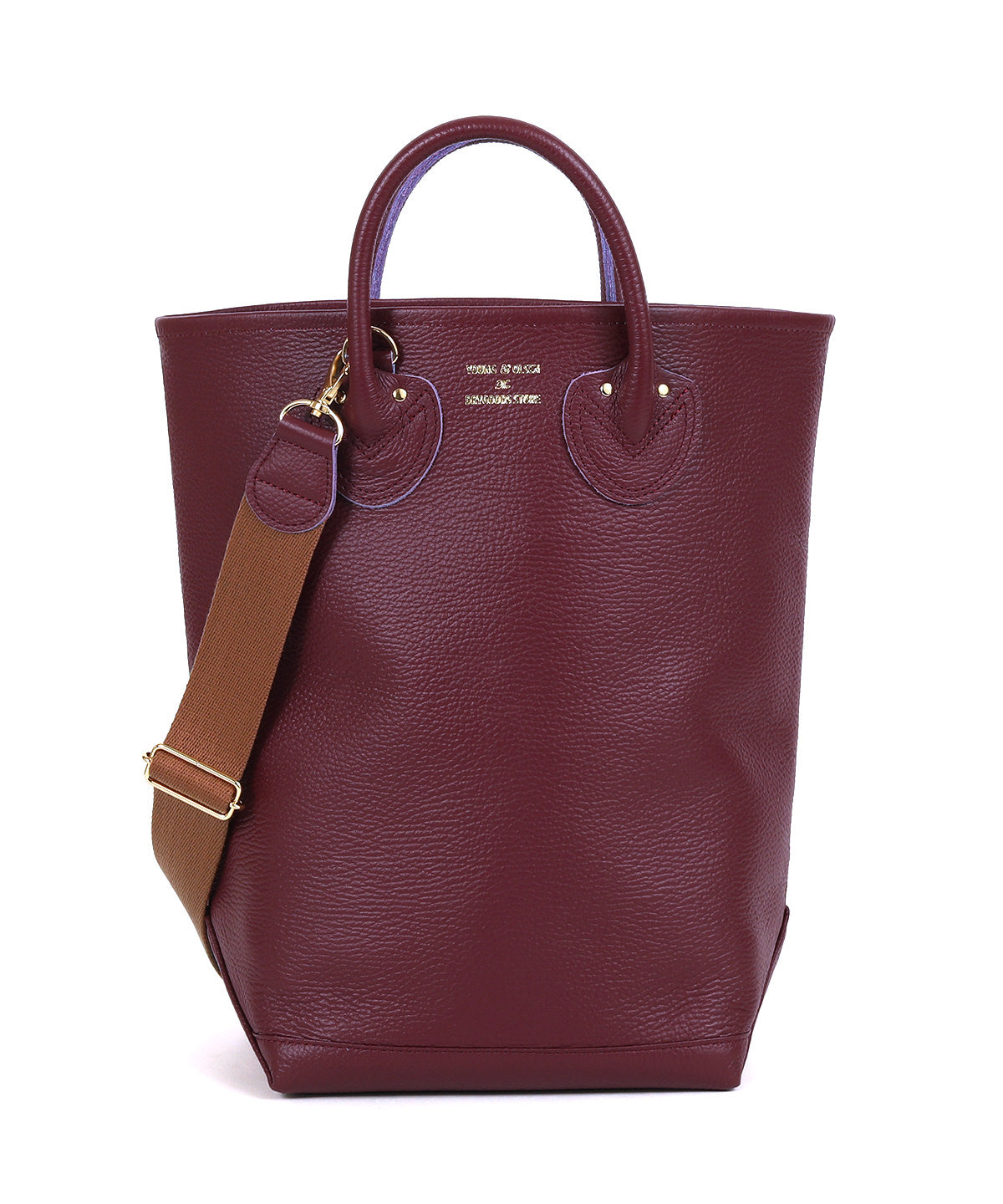 ヤングアンドオルセン エンボスド レザー ハバーサック M – YOUNG