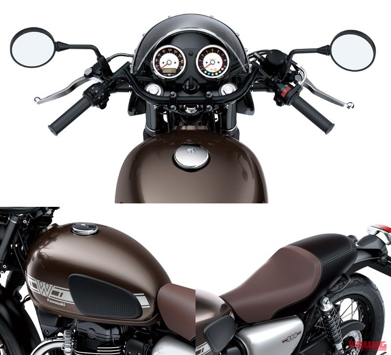 2019新型W800 CAFE(カフェ)とW800 STREET(ストリート）がLEDライトで