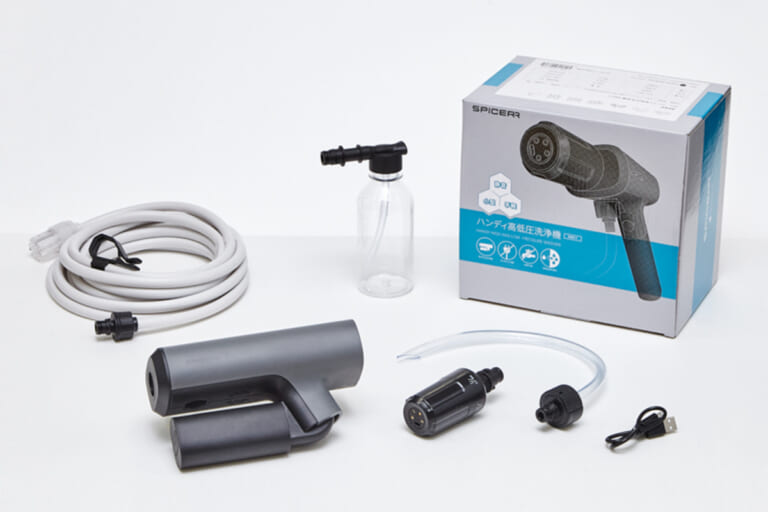 サイン・ハウスから新ブランド“SPICERR”が誕生! 電源/水栓不要でバイク