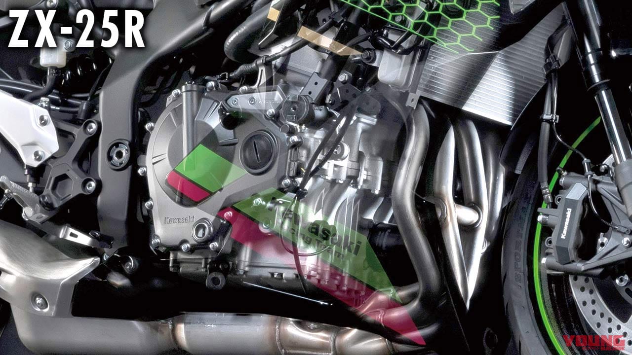 画像 No.11/13] '20カワサキ Ninja ZX-25Rエンジン解説【250直4で45ps