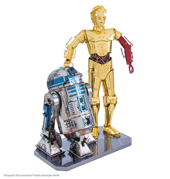 Star Wars C-3PO and R2-D2 Gift Box Set 3-D Metal Earth Model