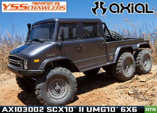 Axial SCX10-II UMG10 6輪駆動 1/10 スケール トラック RTR！[AXI03002