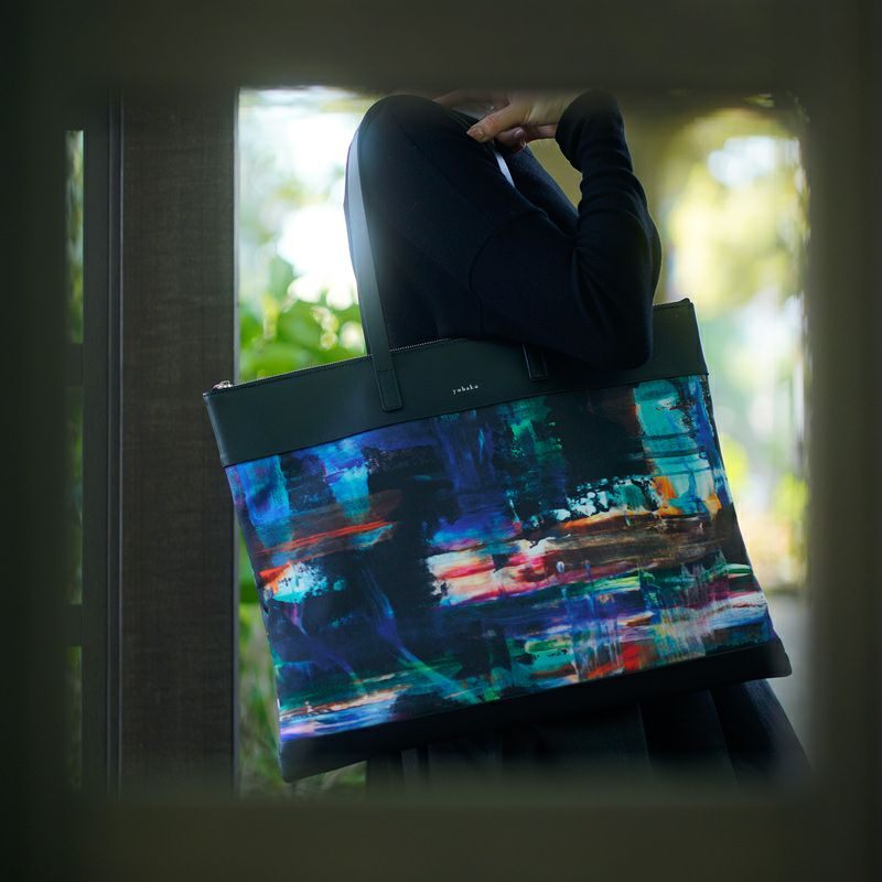 YFI014N ドローイングトート（ファスナー付き） ｜美しい色彩の革財布