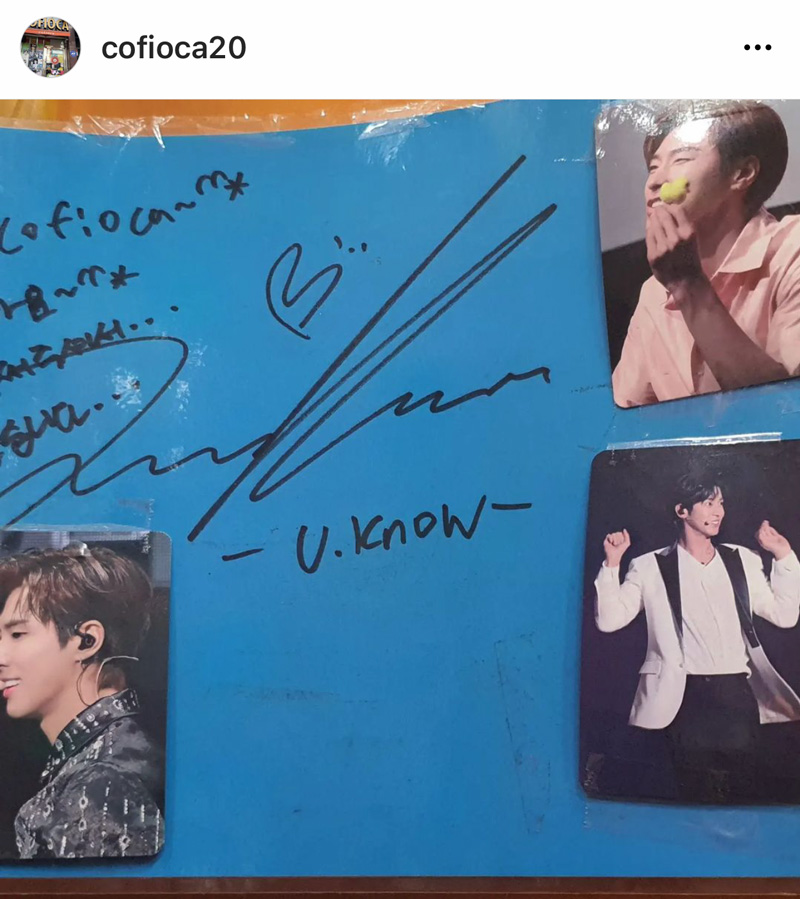 ユノのサインとSUPER JUNIORヒチョル来日と”ドゥニア” | ハングル 時々