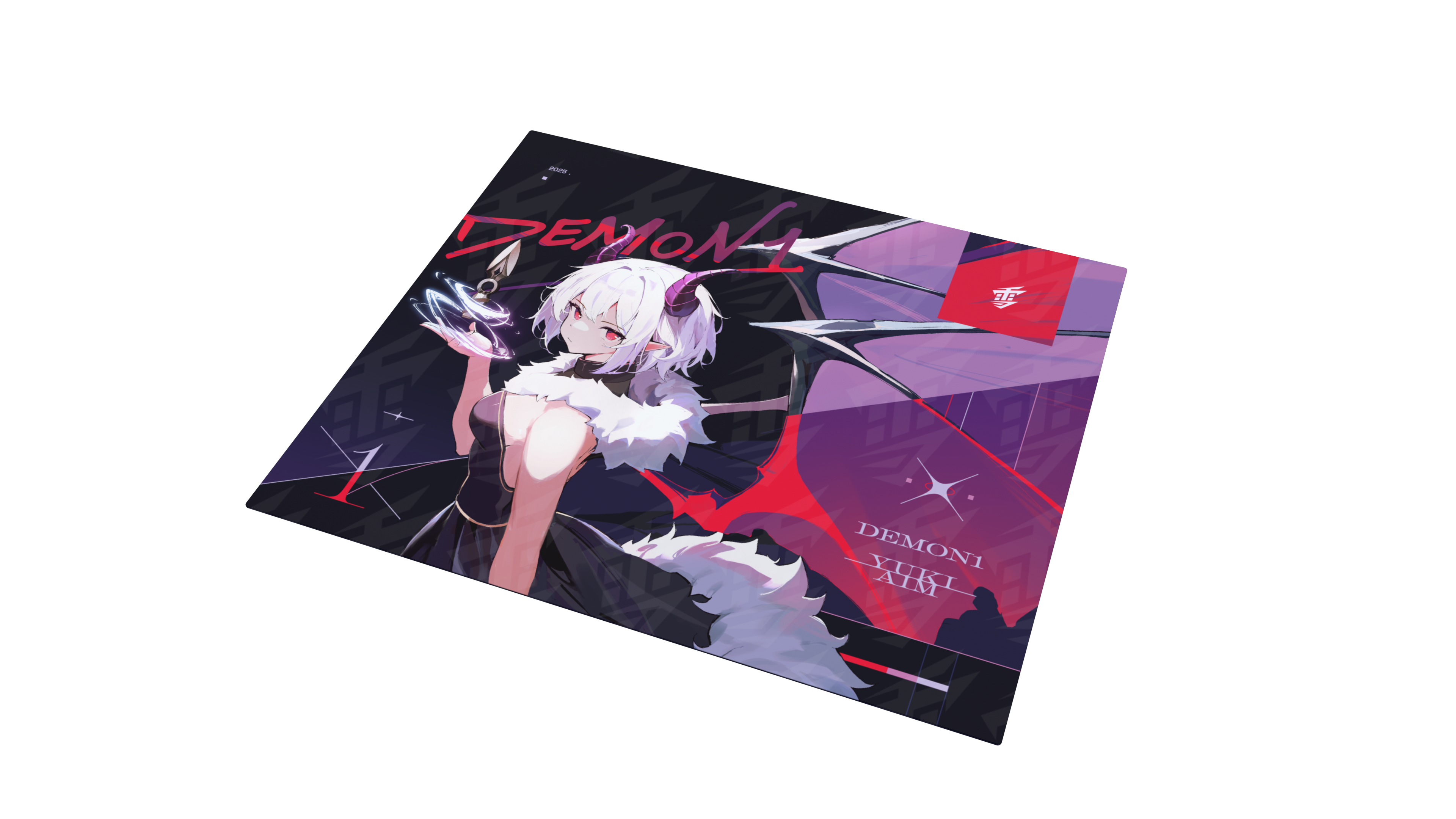 Yuki Aim x Demon1 - Glass Mousepad