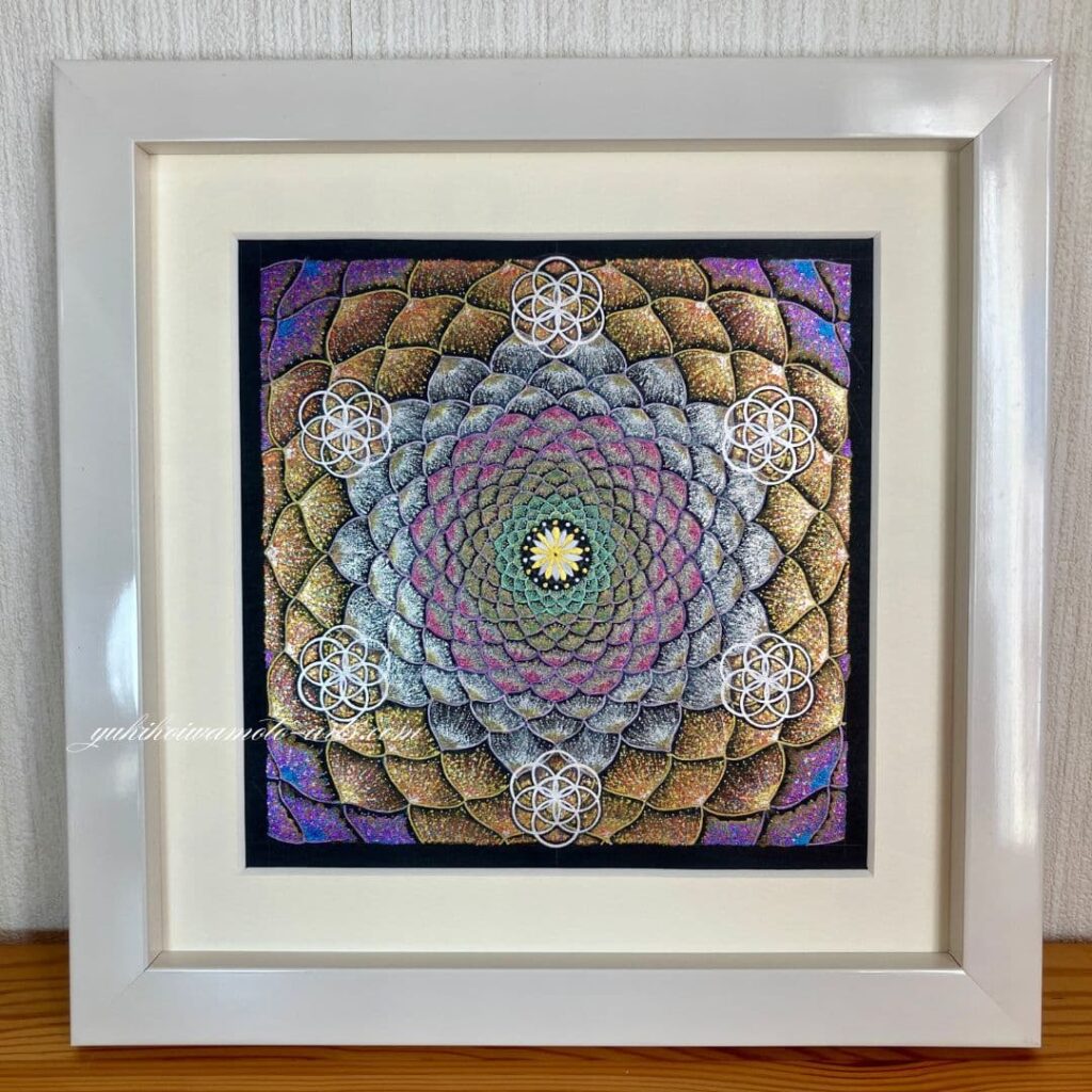 曼荼羅アート「慈悲」｜Mandala art “Mercy” | 幸運を呼ぶ曼荼羅アート