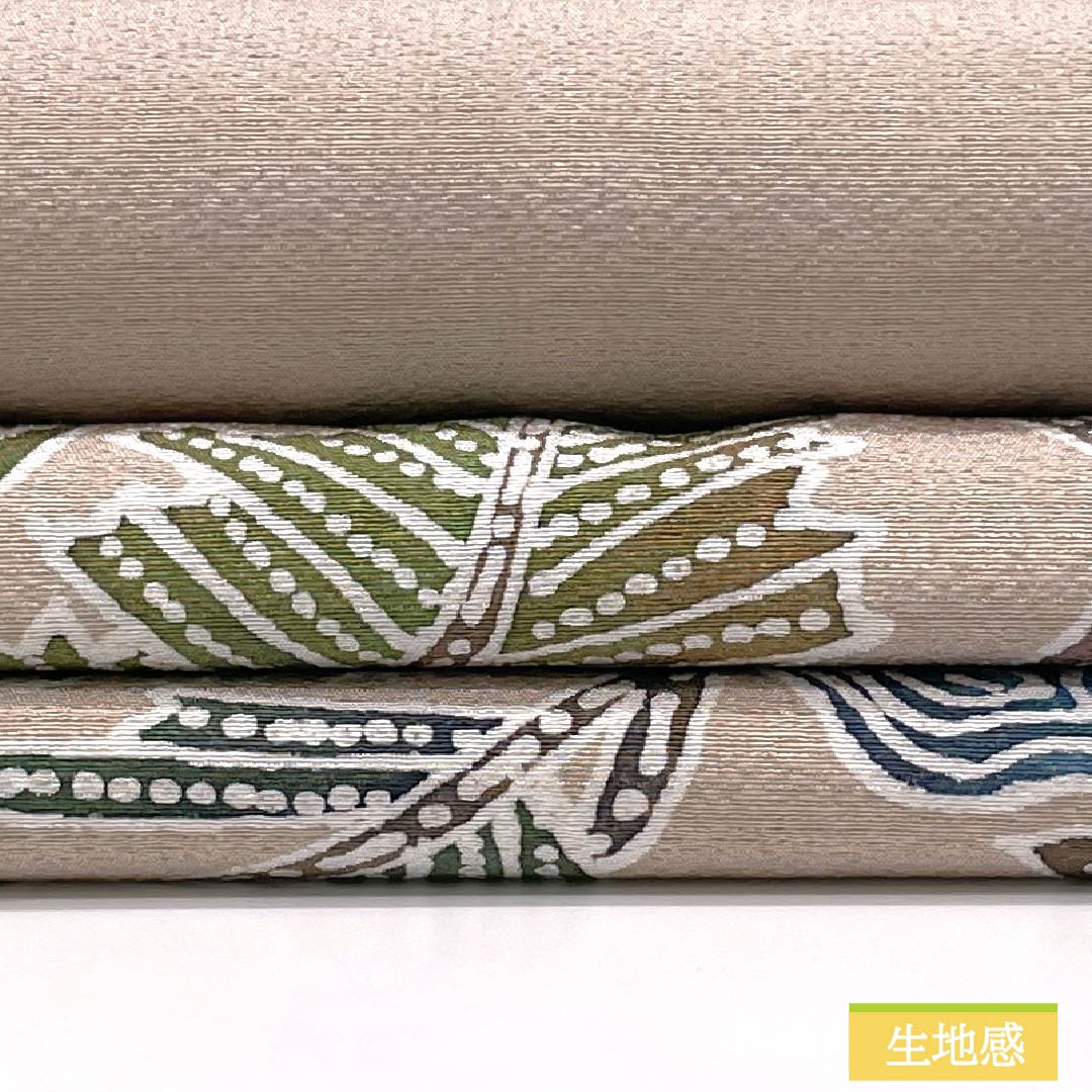 リサイクル着物】名古屋帯 正絹 Aランク 翁茶色（おきなちゃいろ） 型