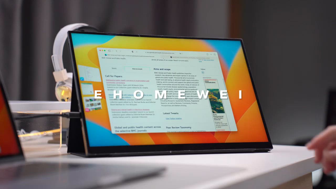 EHOMEWEI モバイルモニター EHOMEWEI SP-156TW ゲーミングモニター