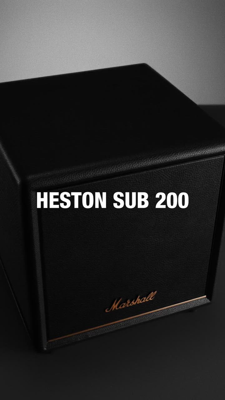 Marshall（マーシャル） サブウーファー Heston SUB200 ブラック