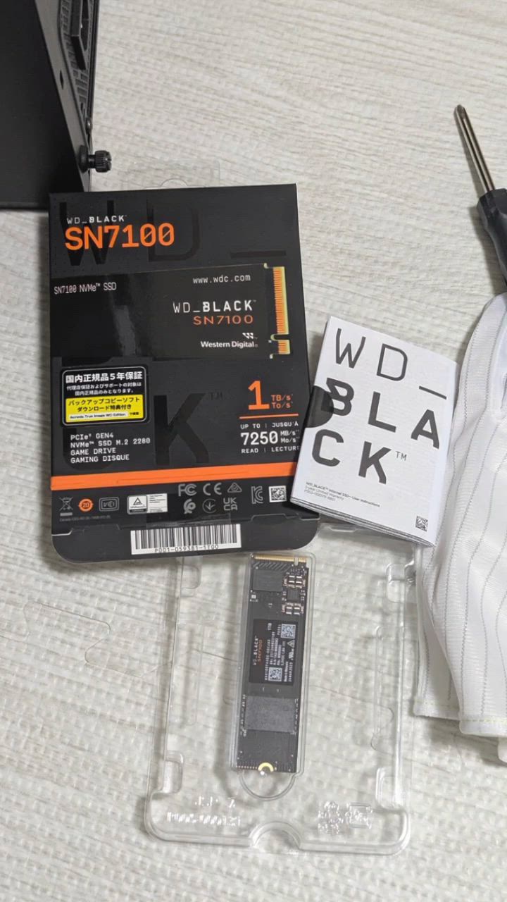 WDS100T4X0E [M.2 NVMe 内蔵SSD / 1TB PCIe Gen4x4 ヒートシンク非搭載