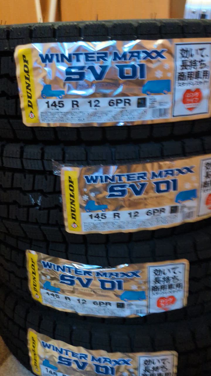 WINTER MAXX 2025年製造 DUNLOP ダンロップ 145R12 6PR SV01 バン 商用