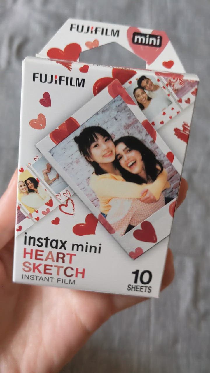 チェキ INSTAX MINI HEART SKETCH WW1 16799926 (D) チェキ用フィルム