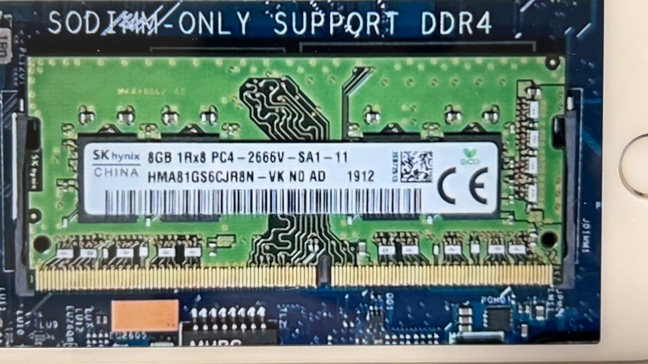 SK hynix PC4-2666V 8GB SK HYNIX 1RX8 PC4-2666V-SA1-11 8GB DDR4