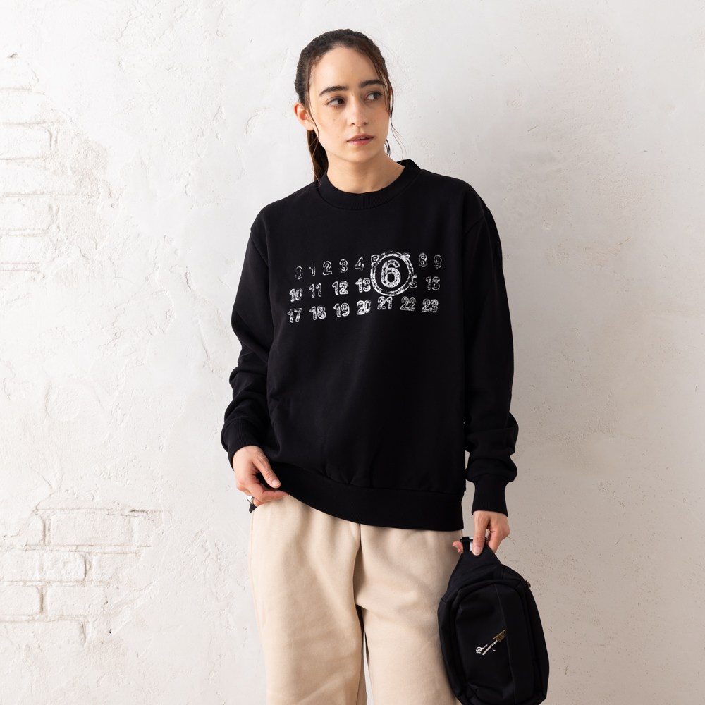 MM6 エムエムシックス メゾンマルジェラ スウェット ブラック