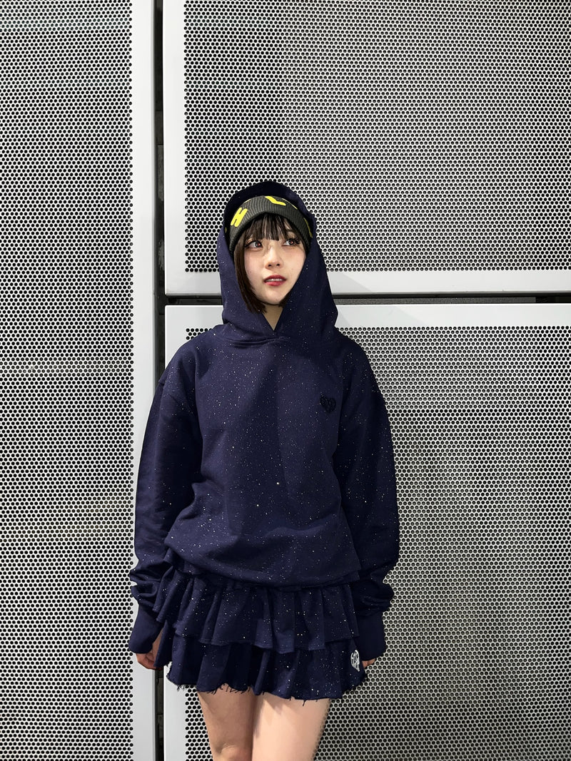 glitter logo hoodie – YZ