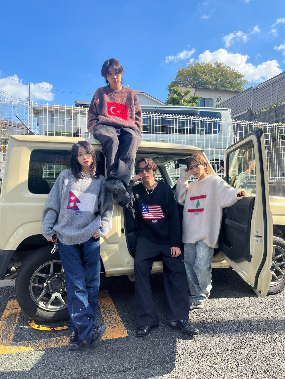 flag logo knit – YZ