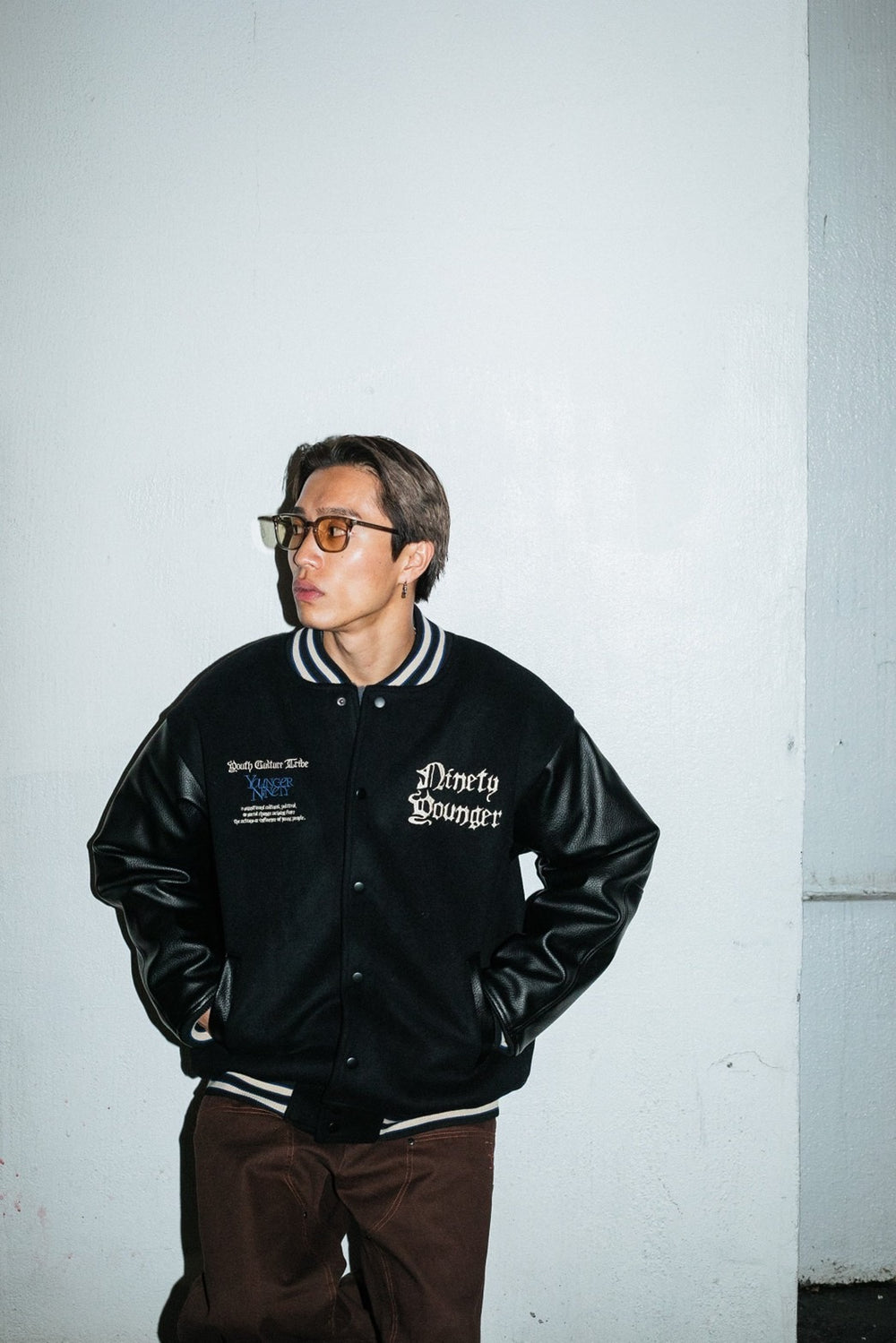 9090×younger song Old English Stadium Jacket – YZ