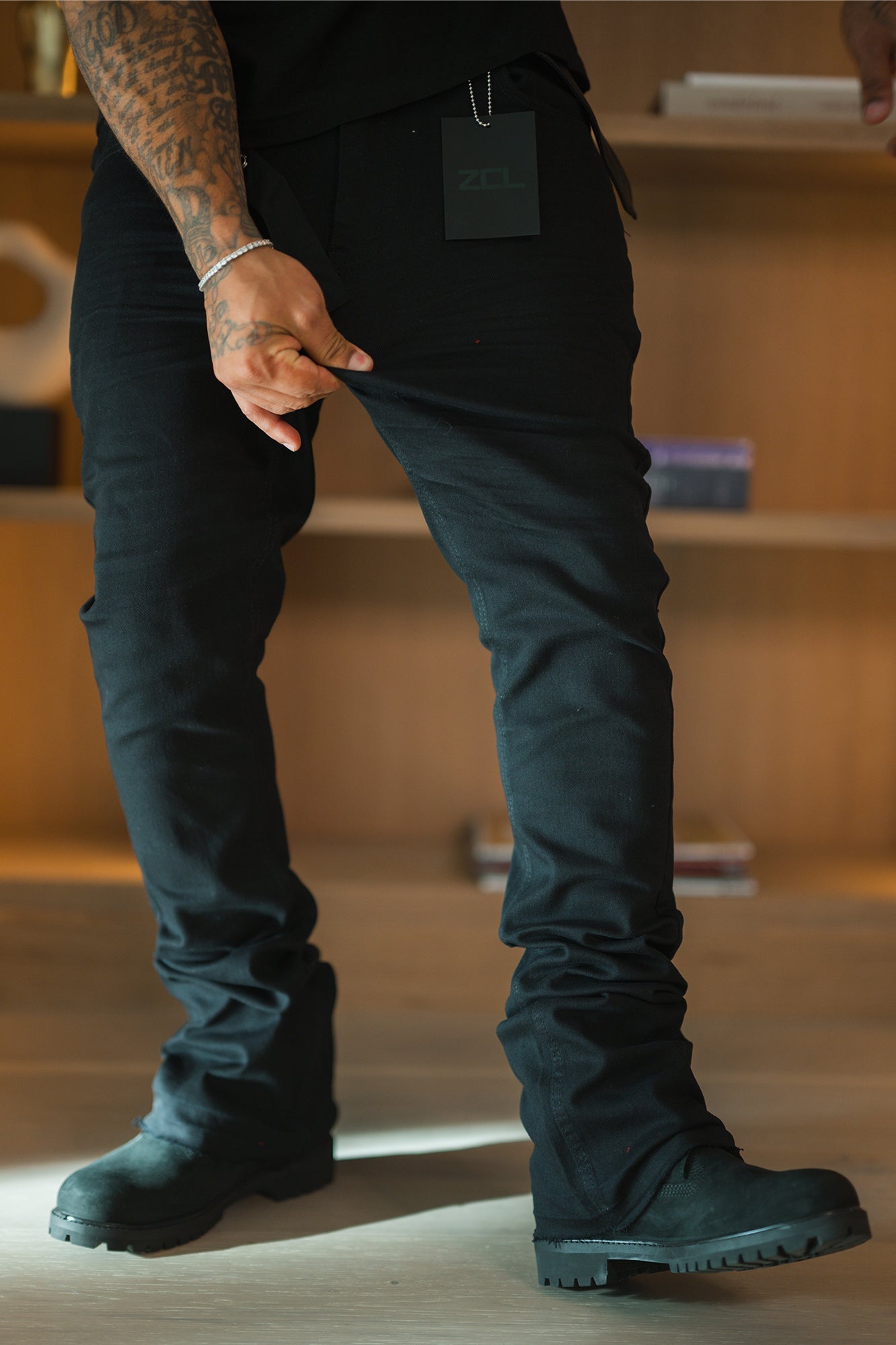 Vortex Stacked Denim (Black) – Zamage