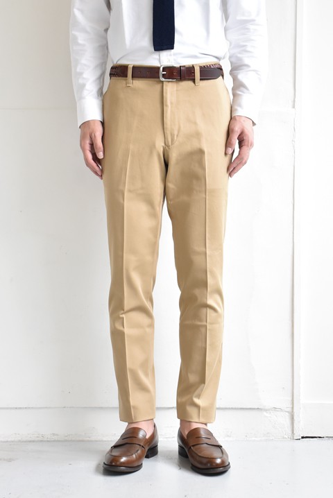 BARNSTORMER（バーンストーマー） ノータックドレスチノパンツ カーキ