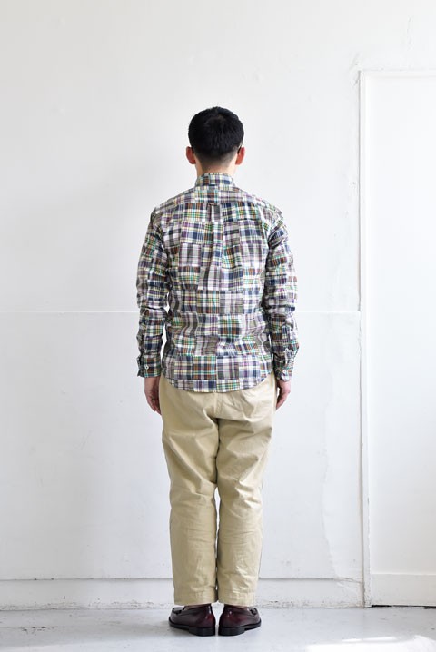 H by FIGER（エイチバイフィガー） マドラスパッチワークボタンダウン