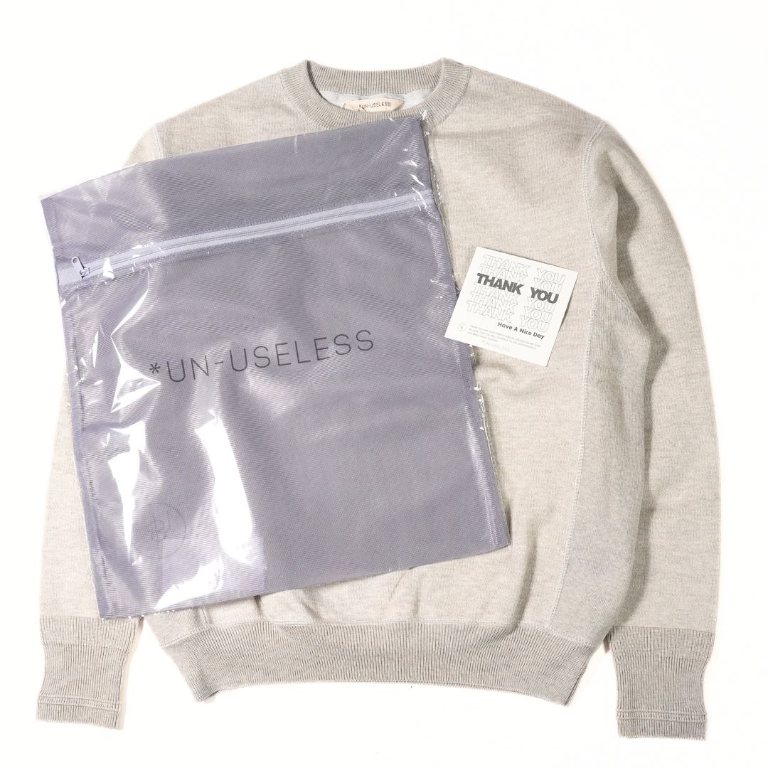 期間延長】UN-USELESS（アンユースレス） PLAIN CREW SWKNIT - ZABOU