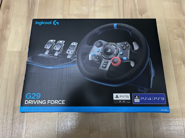 グランツーリスモ7でのプレイ用としてLogicoolのハンコン「 G29」を