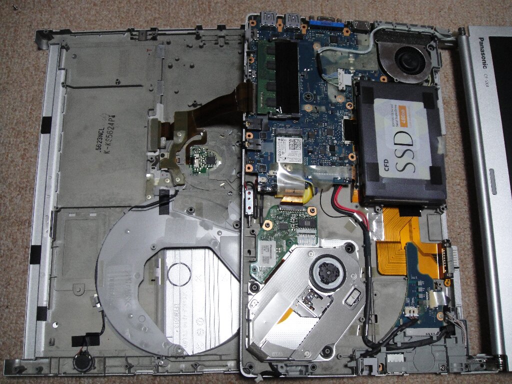 Panasonic Let'snote CF-SX4 SSD交換&メモリ増設 – Studio zazameta blog