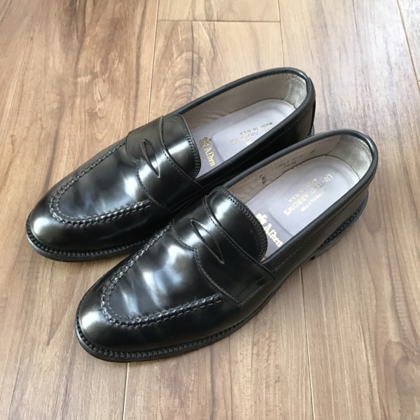 Alden collection|9636（ペニーローファー／ブラックコードバン）前略