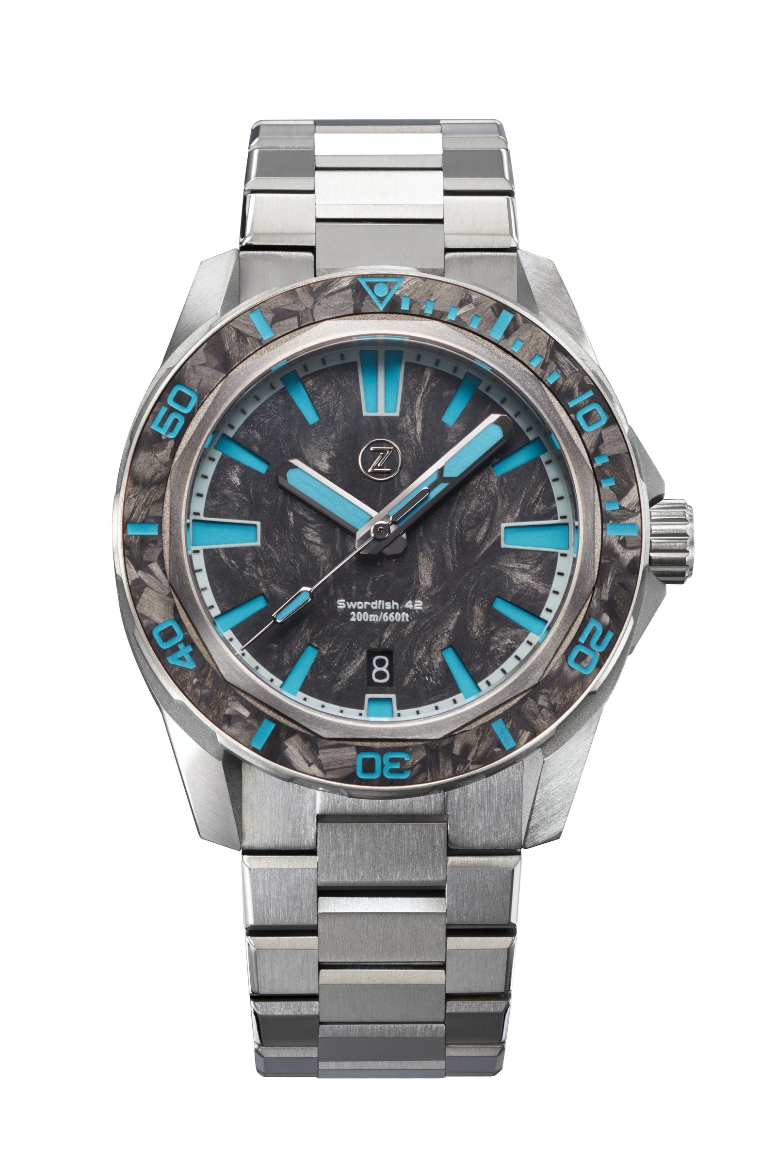 Swordfish 42mm Ti 'Carbon' – Zelos Watches