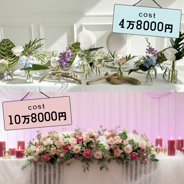 節約～こだわりパターンまで！【価格帯別】高砂装花SNAP17｜ゼクシィ