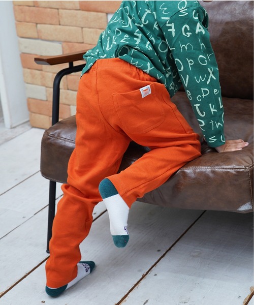 BURBERRY（バーバリー） 「KIDS」加工デニムパンツ - ネイビー キッズ