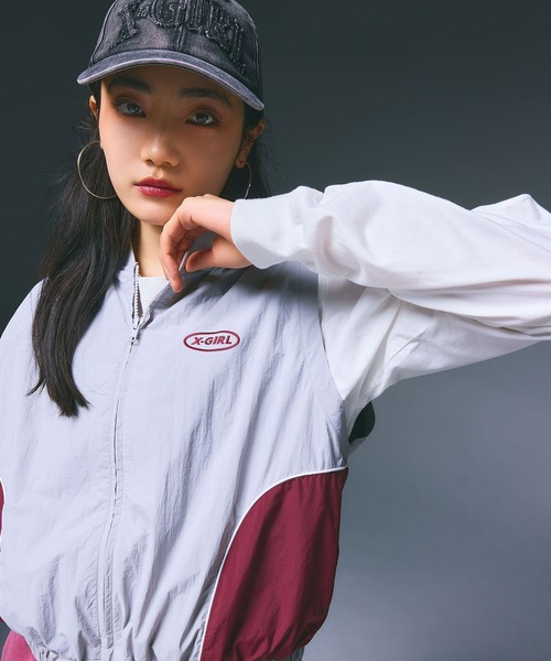 X-girl（エックスガール） ブルゾン ジャンバー 3WAY BICOLOR JACKET