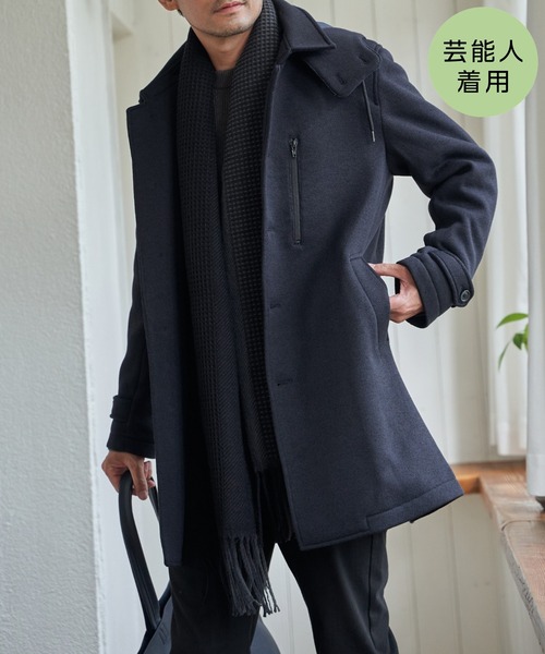 IKKA LOUNGE ステンカラーコート コート 「雑誌掲載」ウールライク