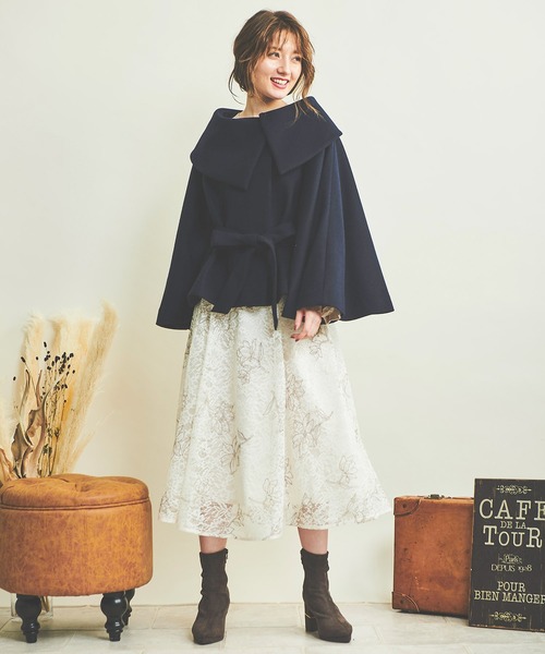 NOELA（ノエラ） ポンチョコート フリー オフホワイト レディース