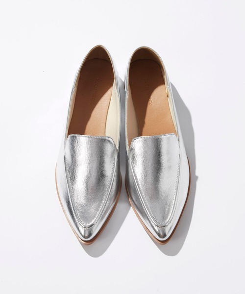 FABIO RUSCONI（ファビオルスコーニ） フラットパンプス 38 ブラウン