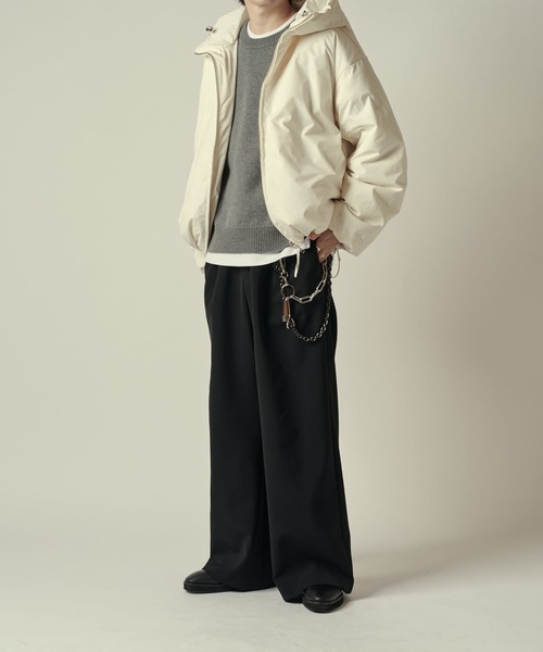 Lui's（ルイス） ダウンジャケット ダウン フードダウンブルゾン