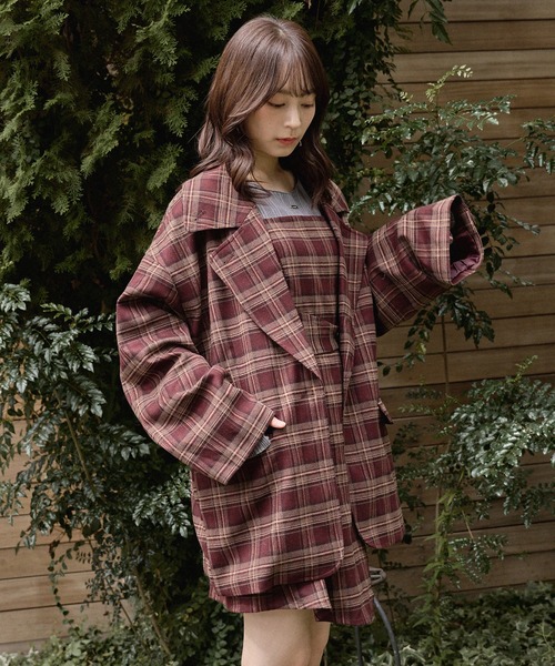mideal（マイディール） ワンピース check mini onepiece / チェック