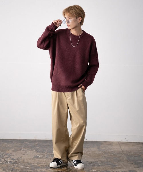 improves（インプローブス） セーター ニット 無地＆総柄 モヘアタッチ