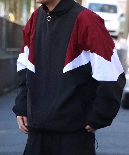 ナイロンジャケット ビッグシルエット レトロライク ナイロントラック