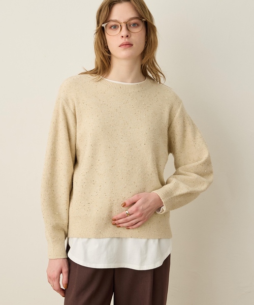 LE SOUK HOLIDAY（ルスークホリデー） ニット セーター スパンコール