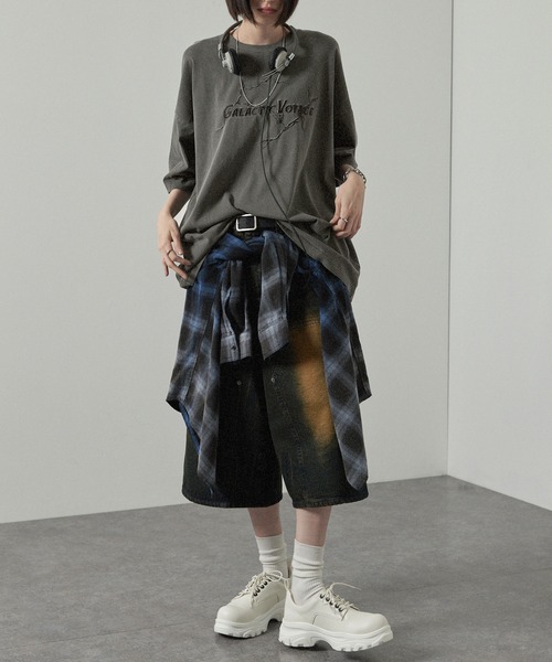 tシャツ 「Alfred Alex」ヴィンテージメイクデザイン ビッグピグメント