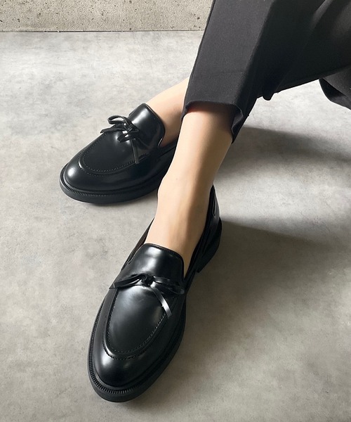 APOM（アポム） ローファー ウォータープルーフリボンローファー 30